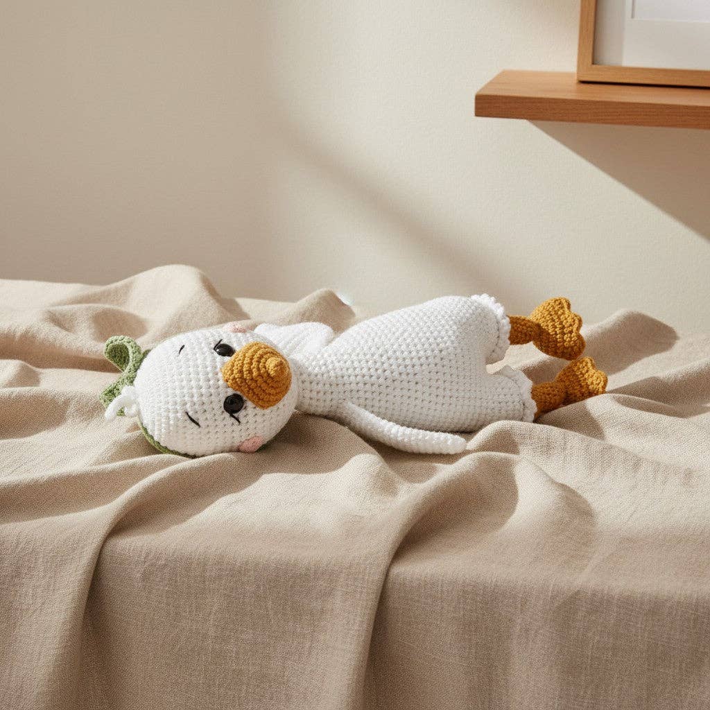 Nuvinokids® handgehäkeltes Gans-Kuscheltier - Siliblu Boutique &amp; Atelier
