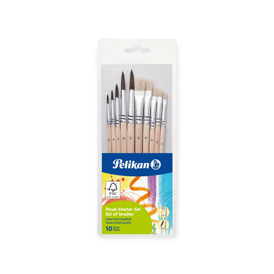 PELIKAN Pinsel - Starter 10 Stk.ass. - Siliblu Boutique & Atelier