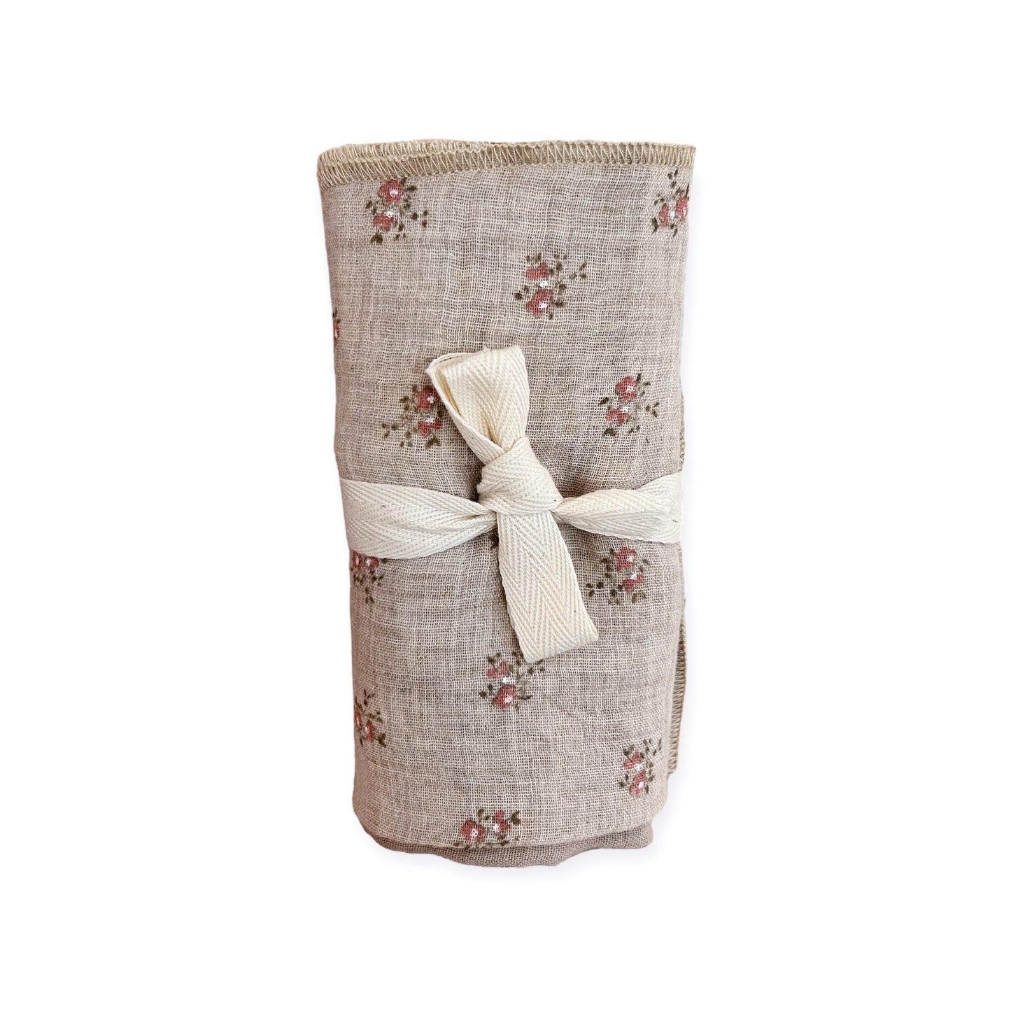 PETITE EvelinaApparel Musselinnuschi 3 - Set - meliertes Beige mit Blumenmuster - Siliblu Boutique & Atelier