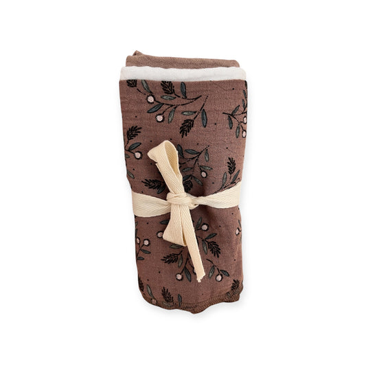 PETITE EvelinaApparel Musselinnuschi 3 - Set - Mokka Floral - Siliblu Boutique & Atelier