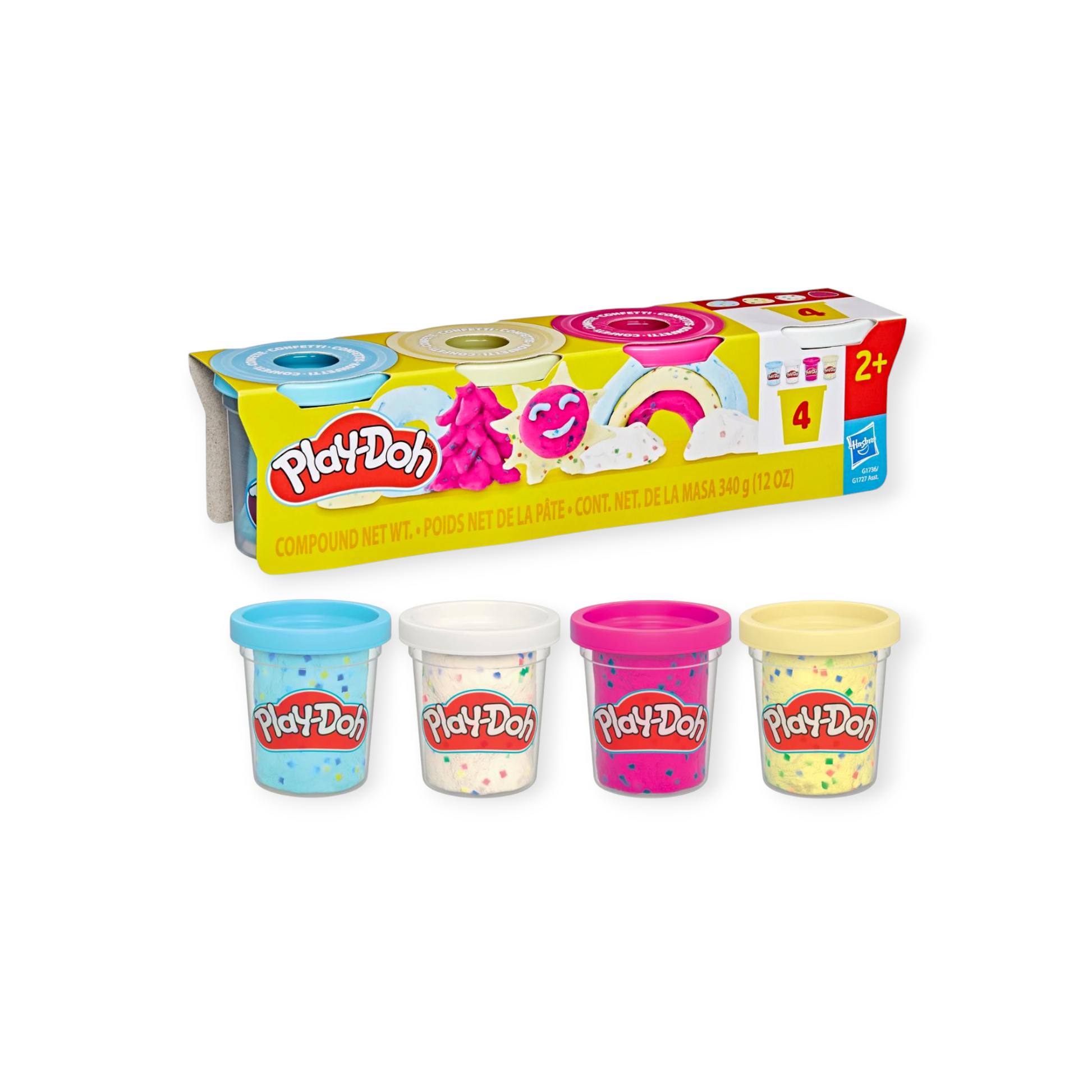 Play - Doh 4er Pack Konfetti à je 85g - Siliblu Boutique & Atelier