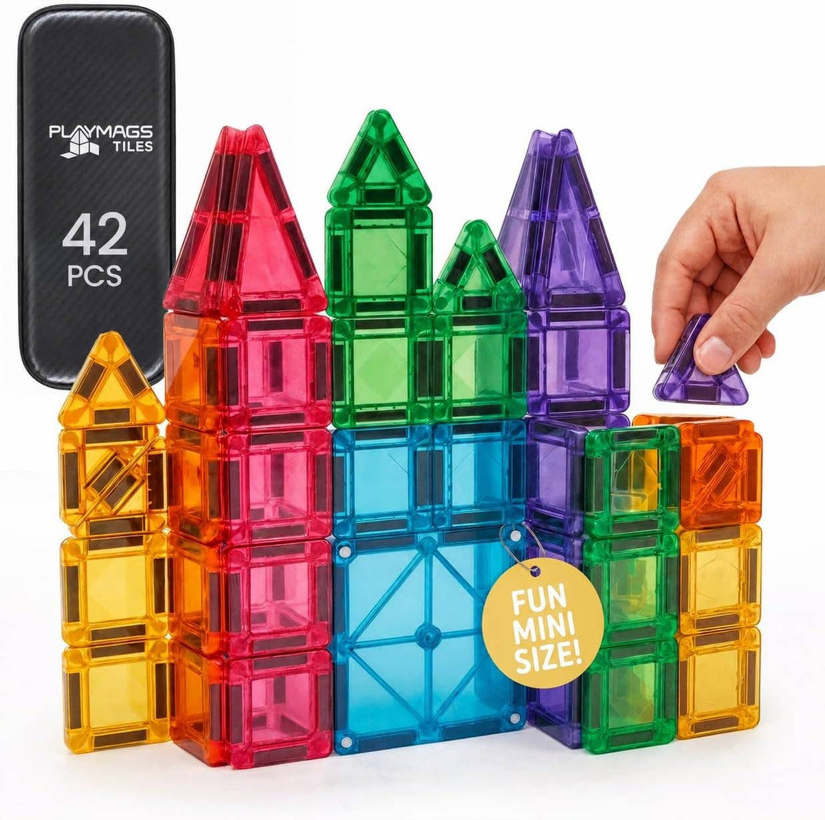 Playmags 42-teilige Mini-Magnetplatten - Siliblu Boutique &amp; Atelier