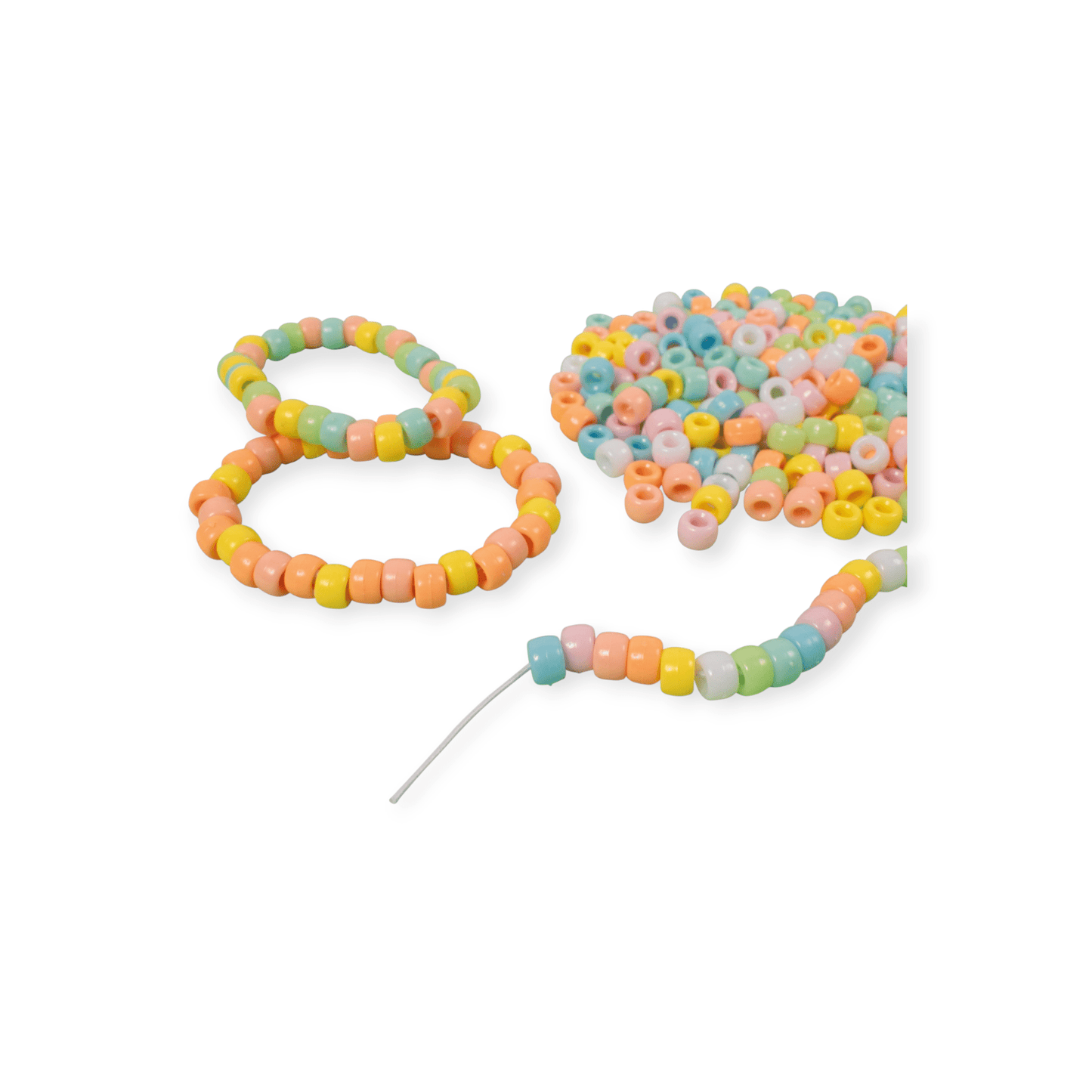 Ponyperlen, pastell, 1000 Stück - Siliblu Boutique & Atelier