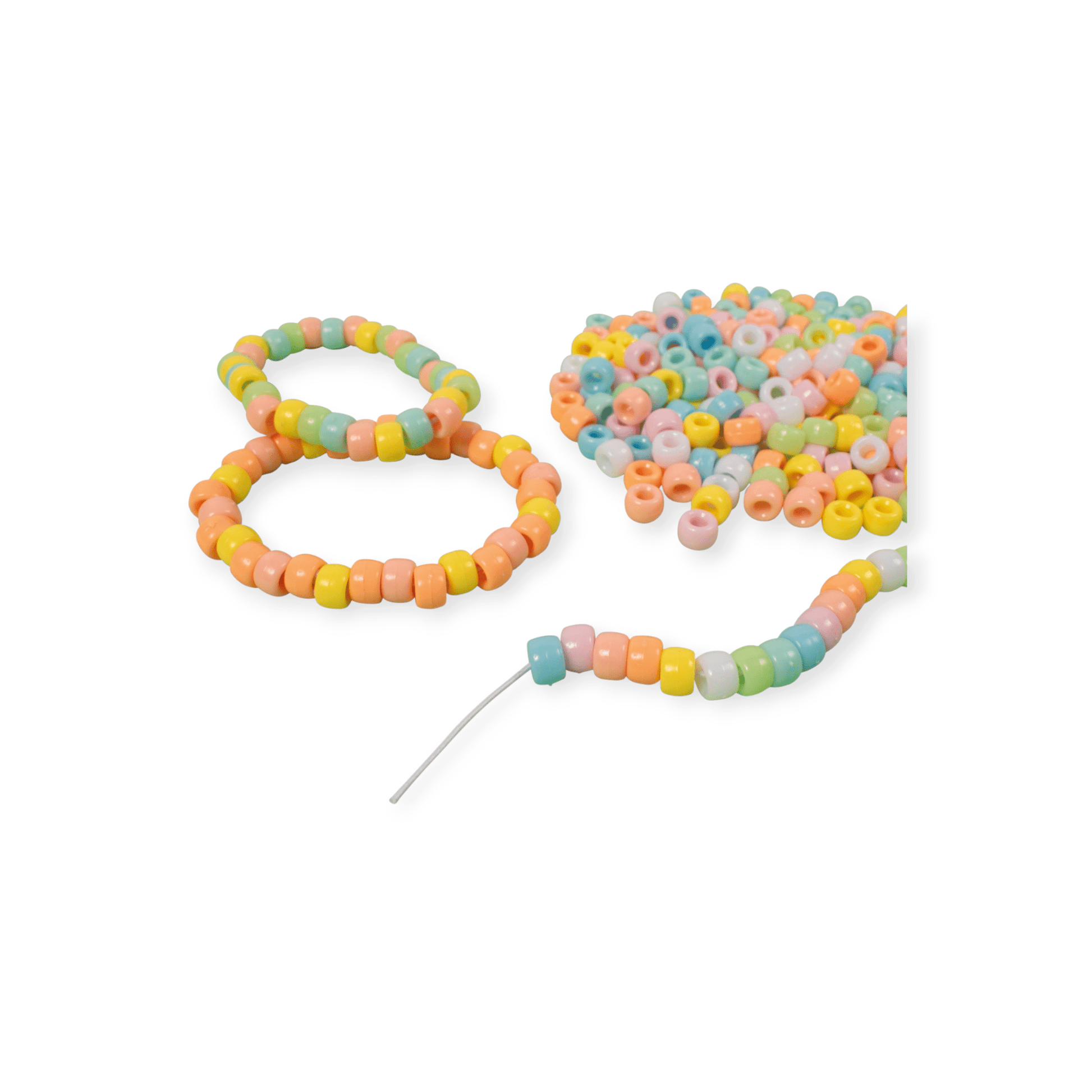 Ponyperlen, pastell, 1000 Stück - Siliblu Boutique & Atelier