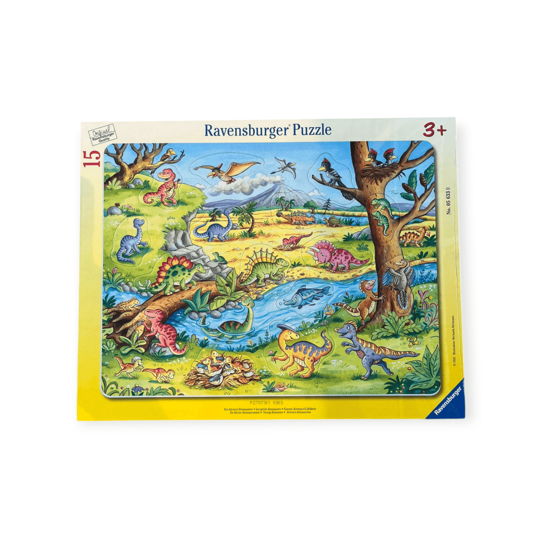 Ravensburger Rahmenpuzzle 15 Teile "Die kleinen Dinosaurier 3+" - Siliblu Boutique &amp; Atelier