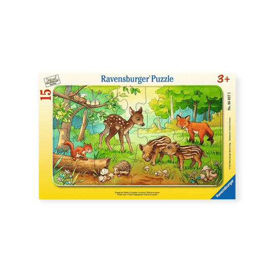Ravensburger Rahmenpuzzle 15 Teile "Tierkinder des Waldes 3+" - Siliblu Boutique & Atelier