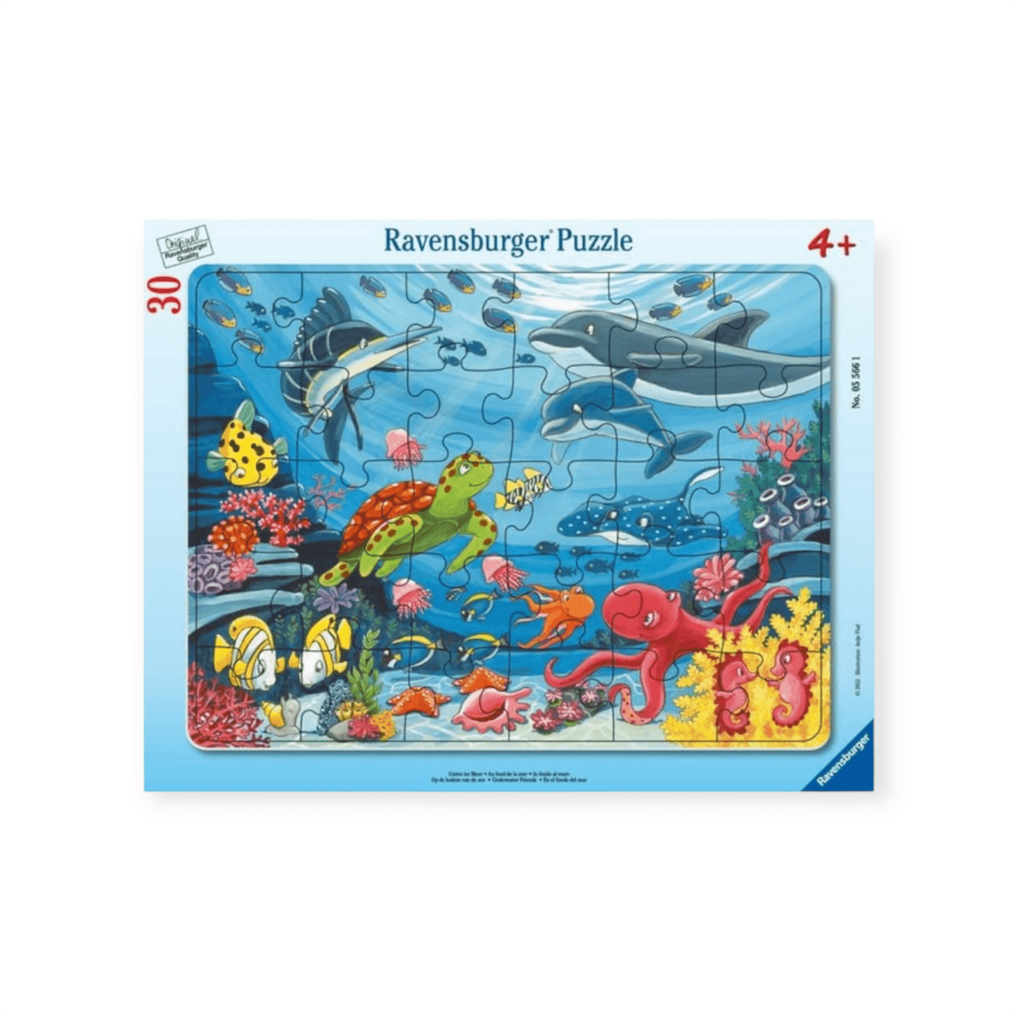 Ravensburger Rahmenpuzzle 30 Teile "Unten im Meer 4+" - Siliblu Boutique & Atelier