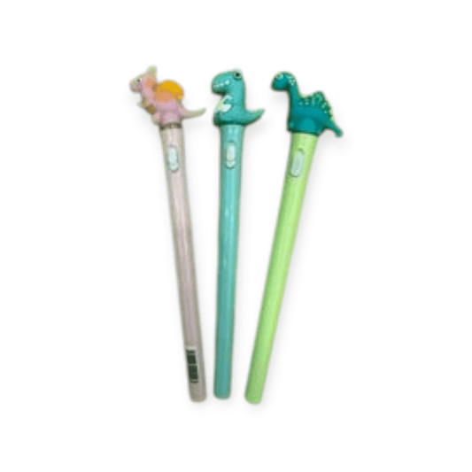 ROOST Kugelschreiber Dinosaurier mit Licht, assortiert - Siliblu Boutique & Atelier