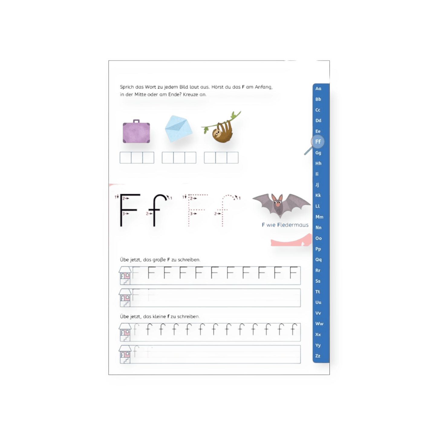 Schreiben lernen mit Spurrillen - Buchstaben - Siliblu Boutique & Atelier