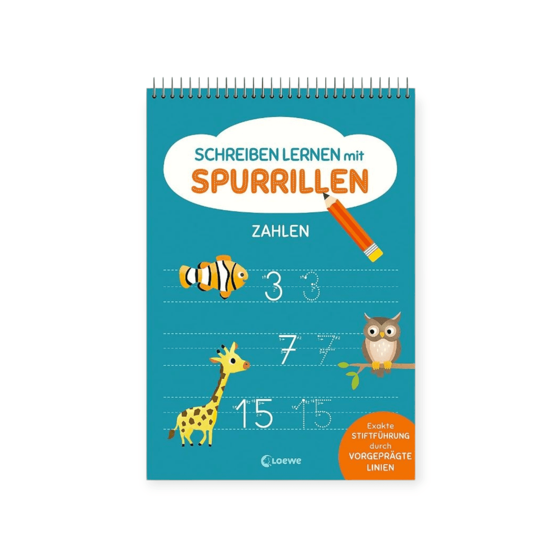 Schreiben lernen mit Spurrillen - Zahlen - Siliblu Boutique &amp; Atelier