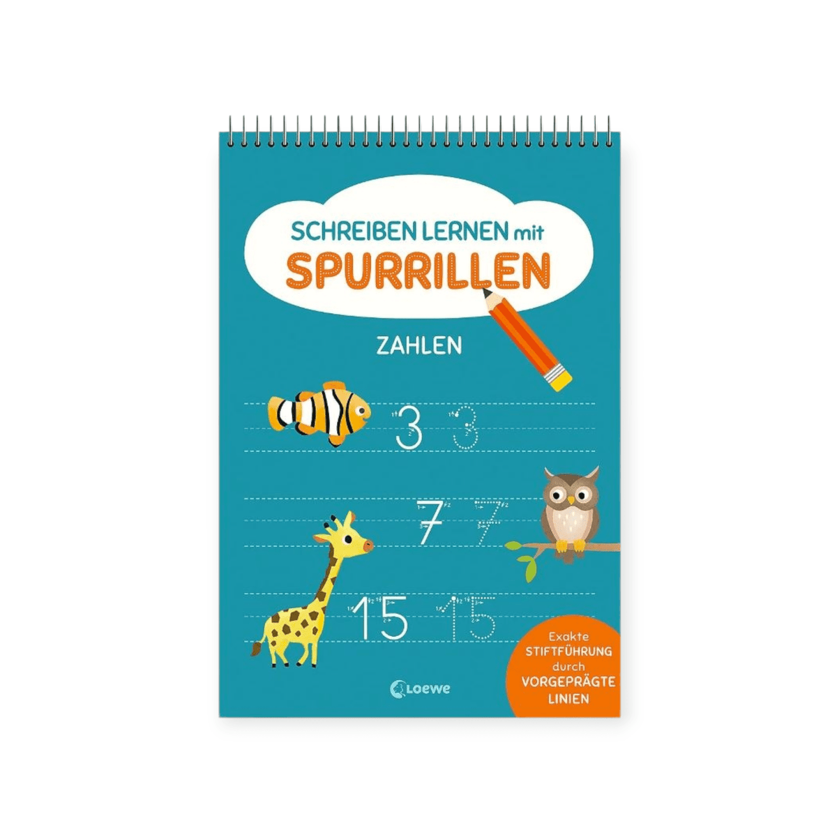Schreiben lernen mit Spurrillen - Zahlen - Siliblu Boutique &amp; Atelier