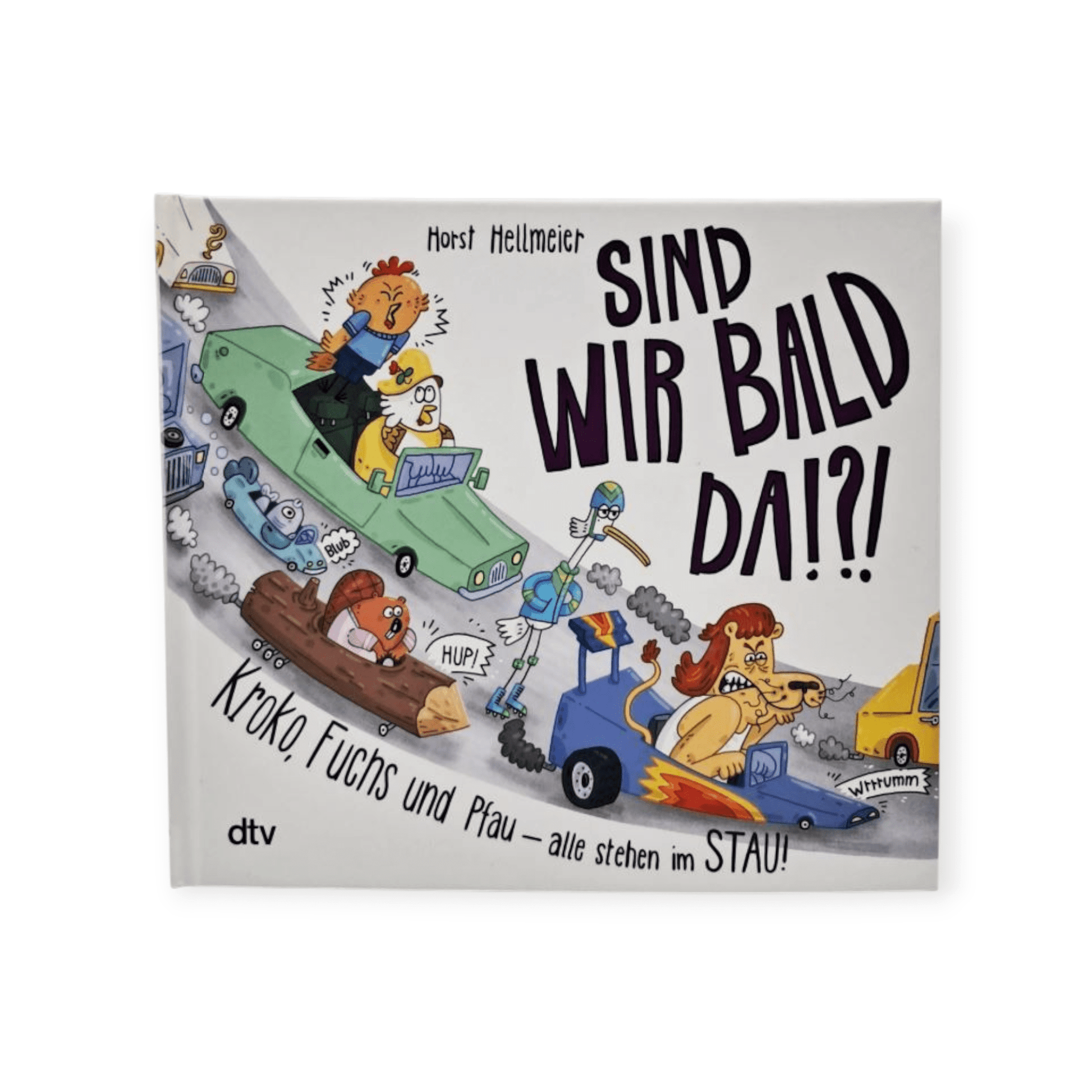Sind wir bald da? Kroko, Fuchs und Pfau - alle stehen im Stau - Siliblu Boutique & Atelier