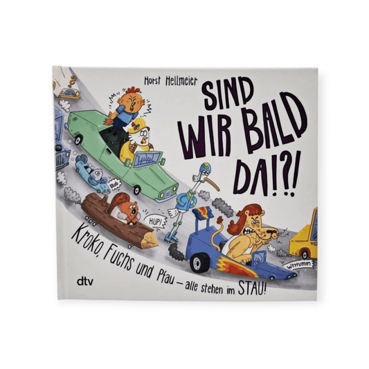 Sind wir bald da? Kroko, Fuchs und Pfau - alle stehen im Stau - Siliblu Boutique & Atelier