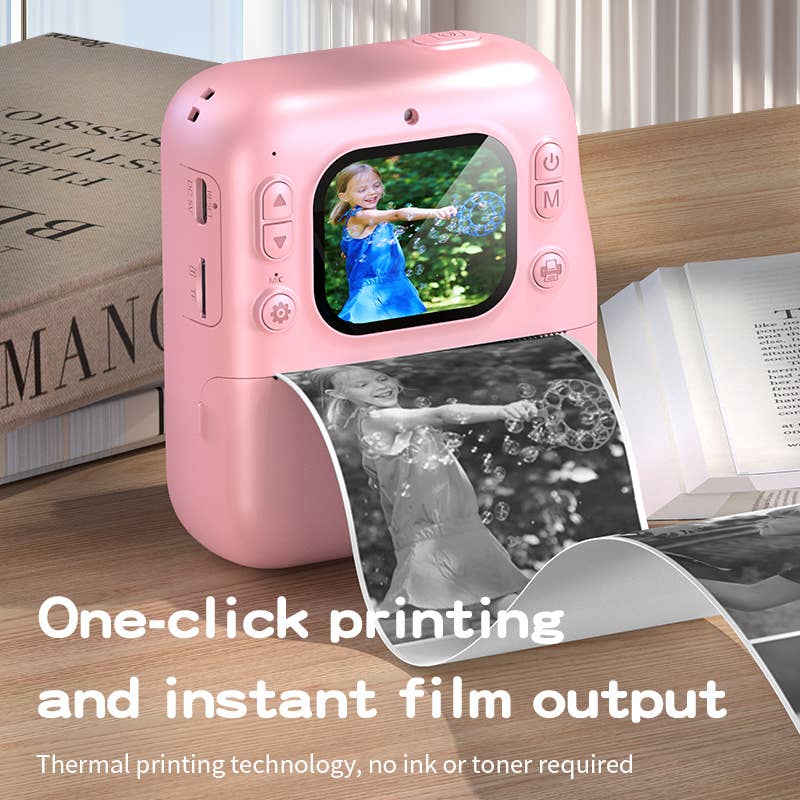 Sofortbild-Digitalkamera für Kinder, Pink - Siliblu Boutique & Atelier