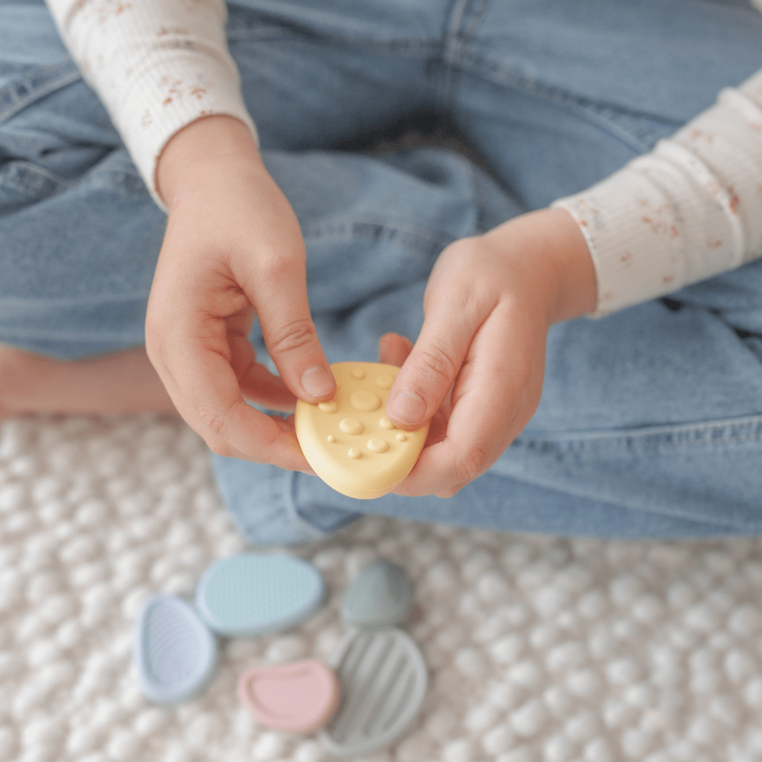 Sorgensteine für Kinder – Beruhigendes sensorisches Fidget-Set - Siliblu Boutique & Atelier