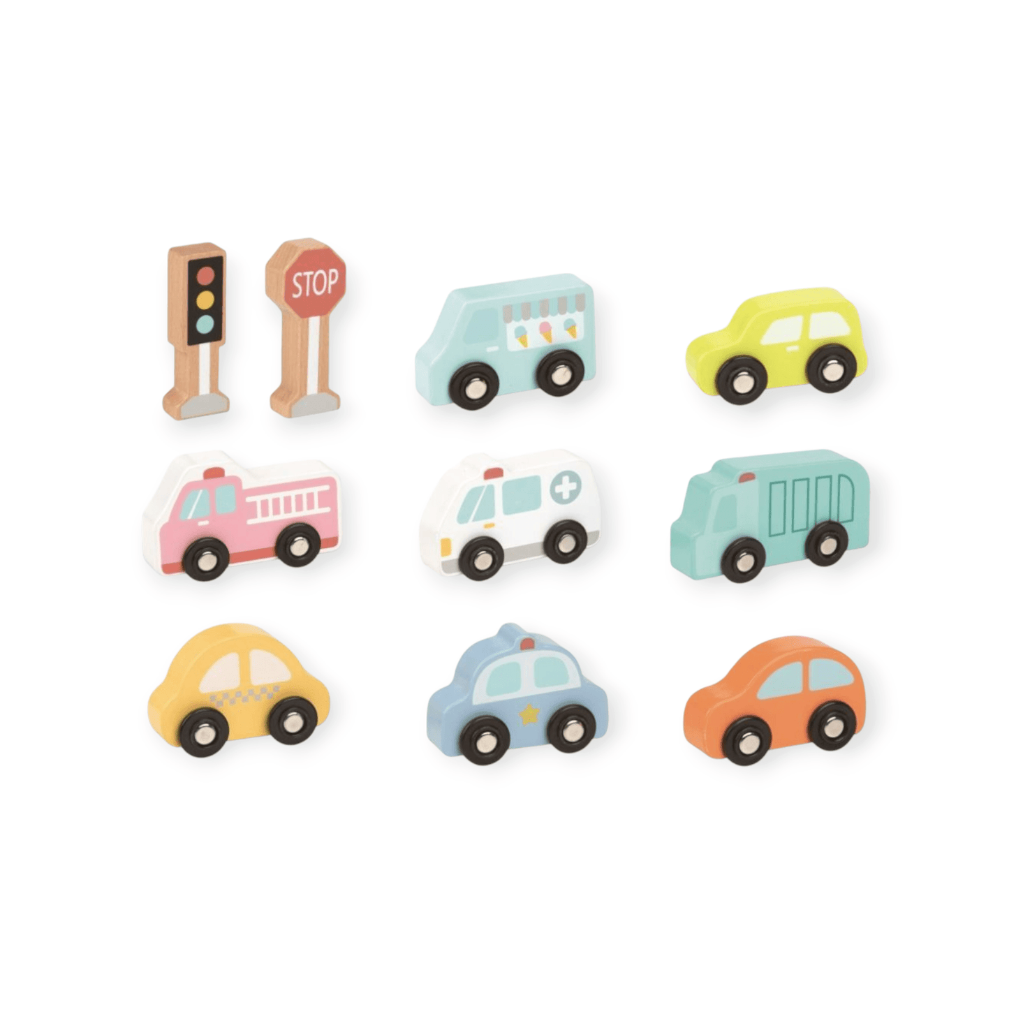 Spielba Fahrzeug - Set in Holzbox - Siliblu Boutique & Atelier