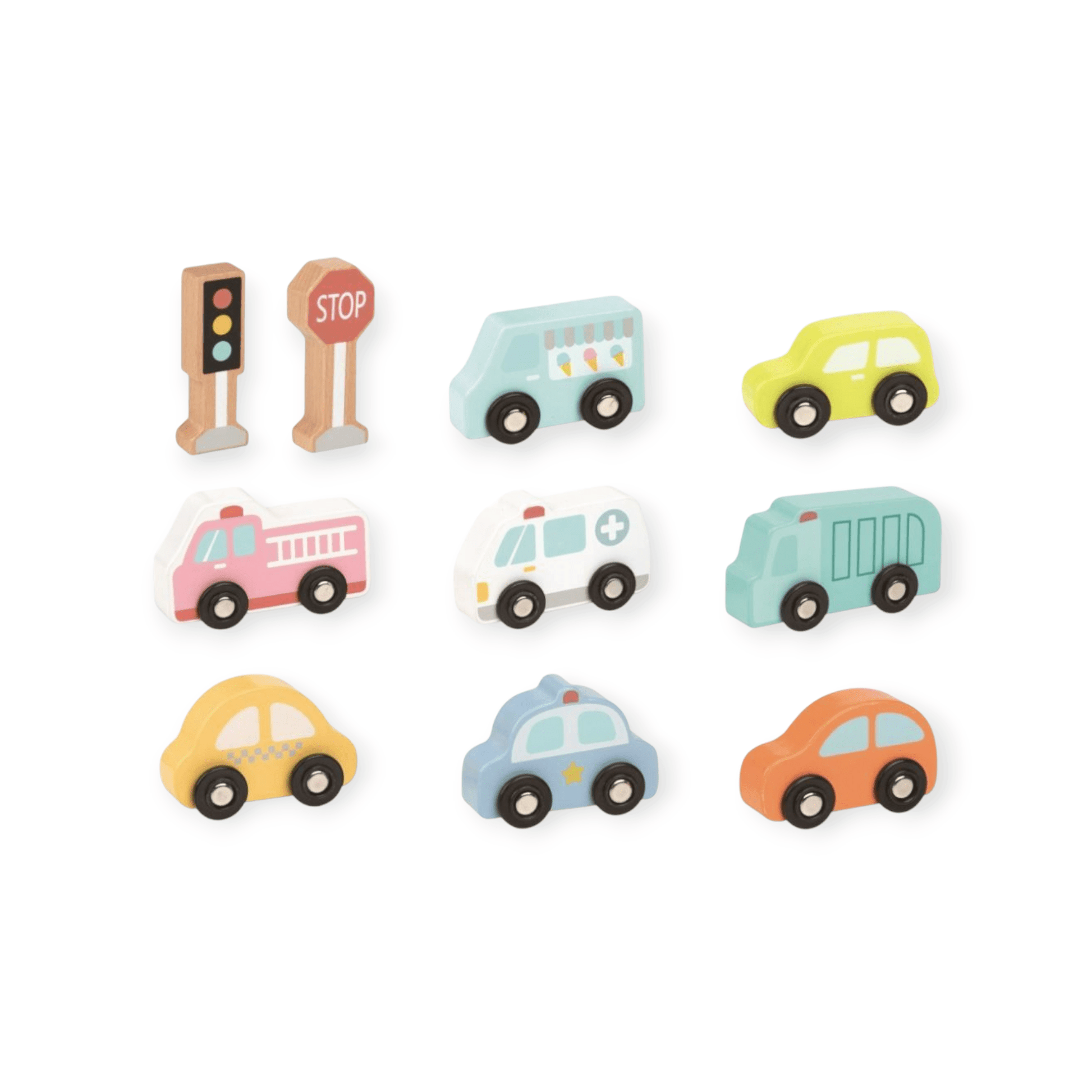 Spielba Fahrzeug - Set in Holzbox - Siliblu Boutique & Atelier