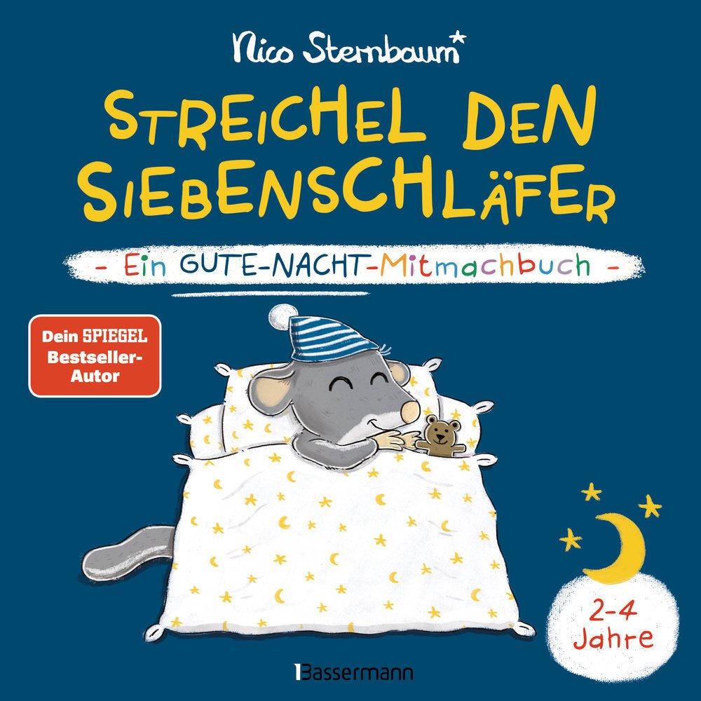 Streichel den Siebenschläfer - Ein Gute - Nacht - Mitmachbuch. - Siliblu Boutique &amp; Atelier