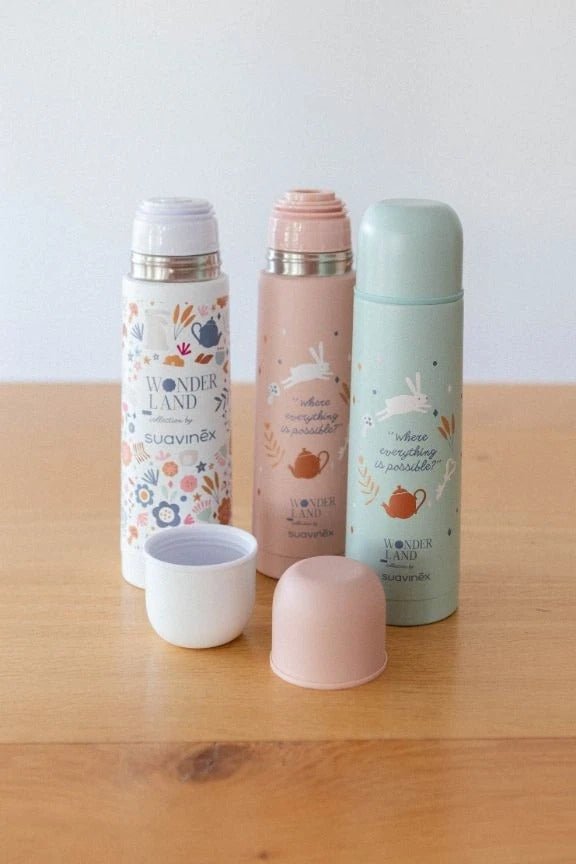 Suavinex Isotherm Flasche 500ml Wonderland *Beige* - Siliblu Boutique &amp; Atelier