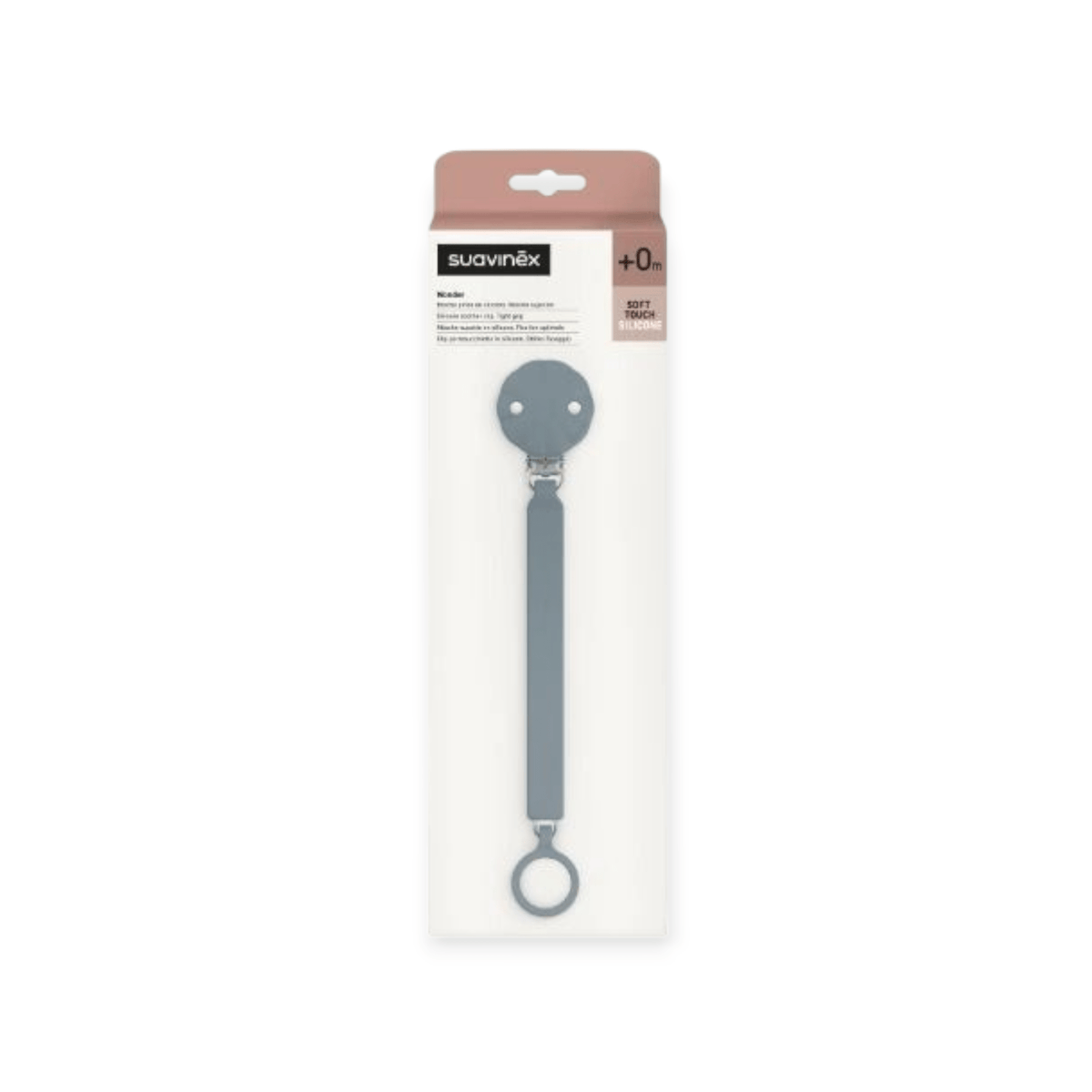 Suavinex Schnullerkette Silikon Wunder *Blau* - Siliblu Boutique &amp; Atelier