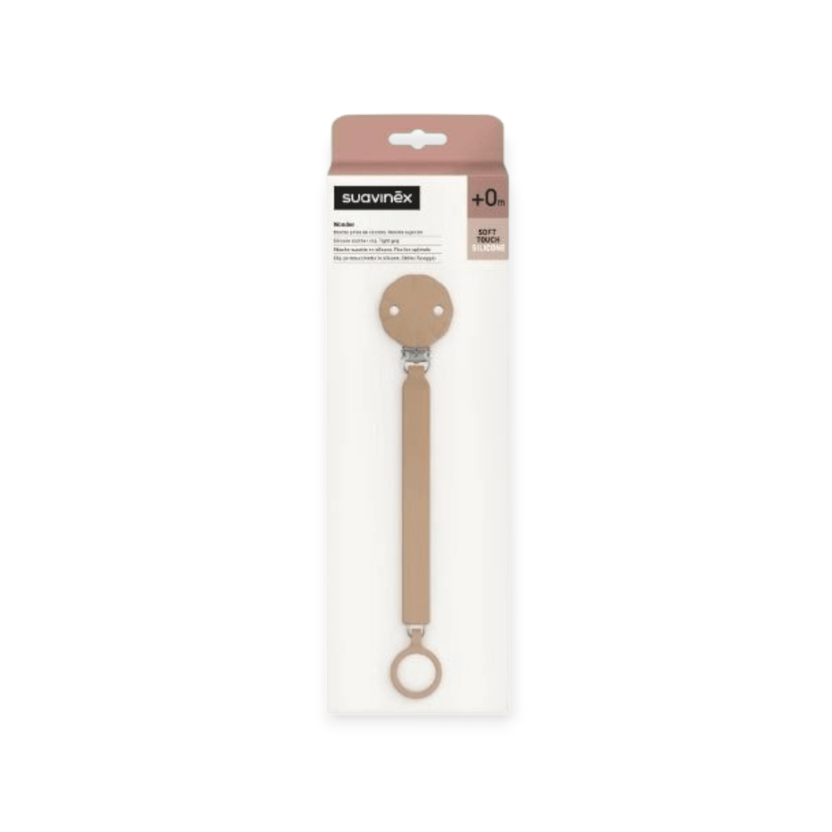 Suavinex Schnullerkette Silikon Wunder *Braun* - Siliblu Boutique &amp; Atelier