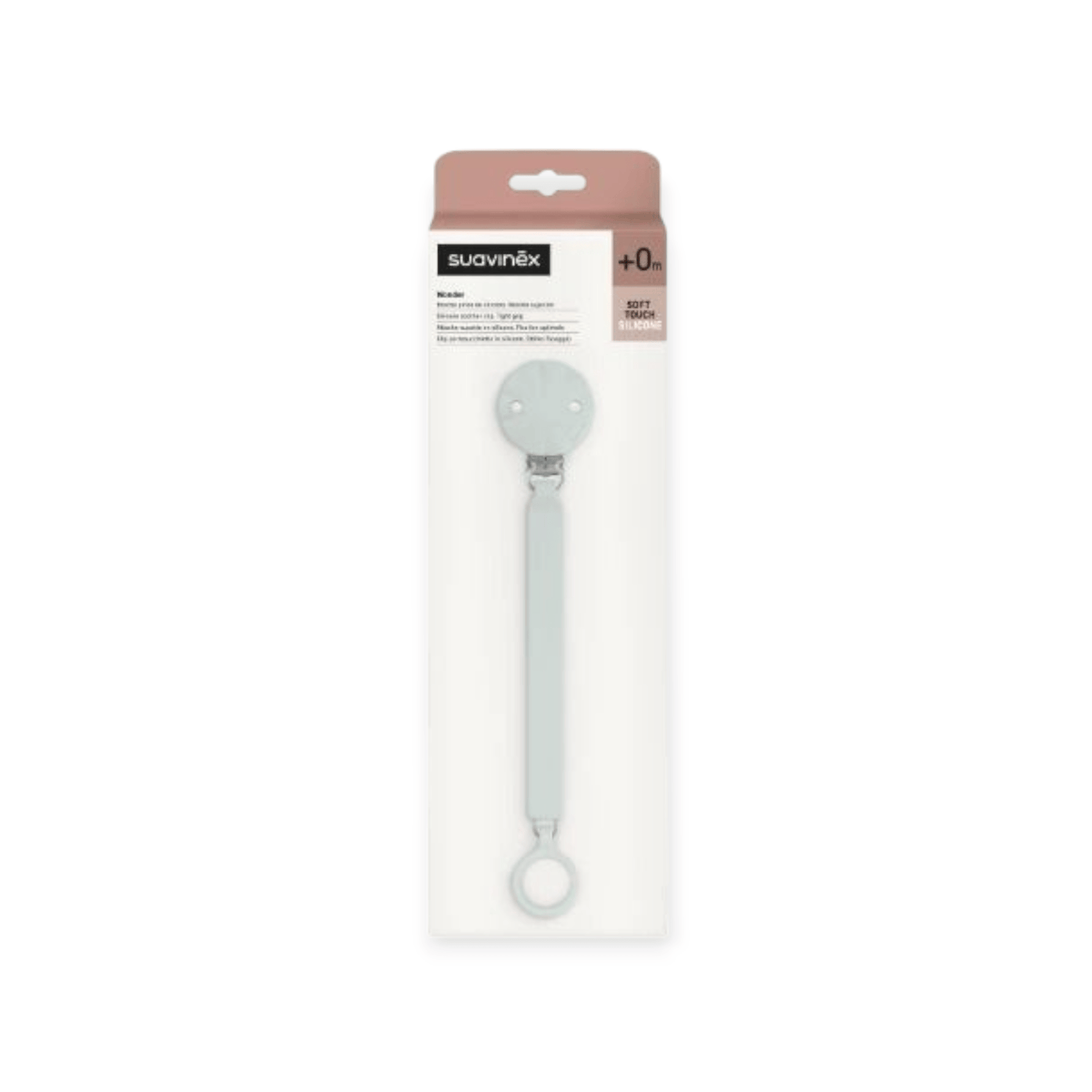 Suavinex Schnullerkette Silikon Wunder *Hellblau* - Siliblu Boutique &amp; Atelier