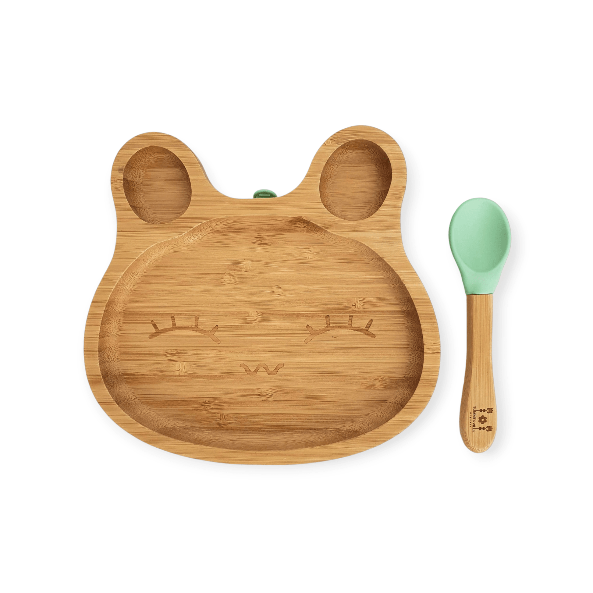 Summerville organic Bambusgeschirr für Kinder - Hase Cameo Green - Siliblu Boutique & Atelier