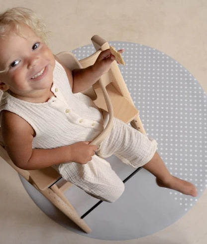 Toddlekind Bodenschutzmatte "Splat Mat Spotted" Dove - Siliblu Boutique &amp; Atelier