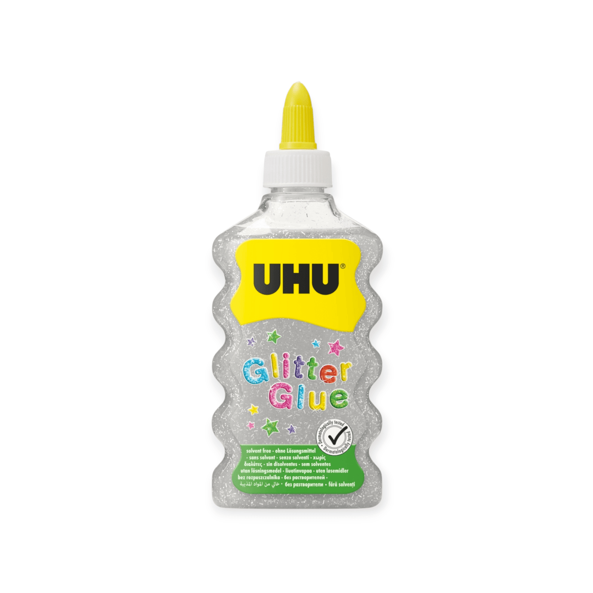 UHU Glitter Glue Maxi silber, 185g - Siliblu Boutique &amp; Atelier