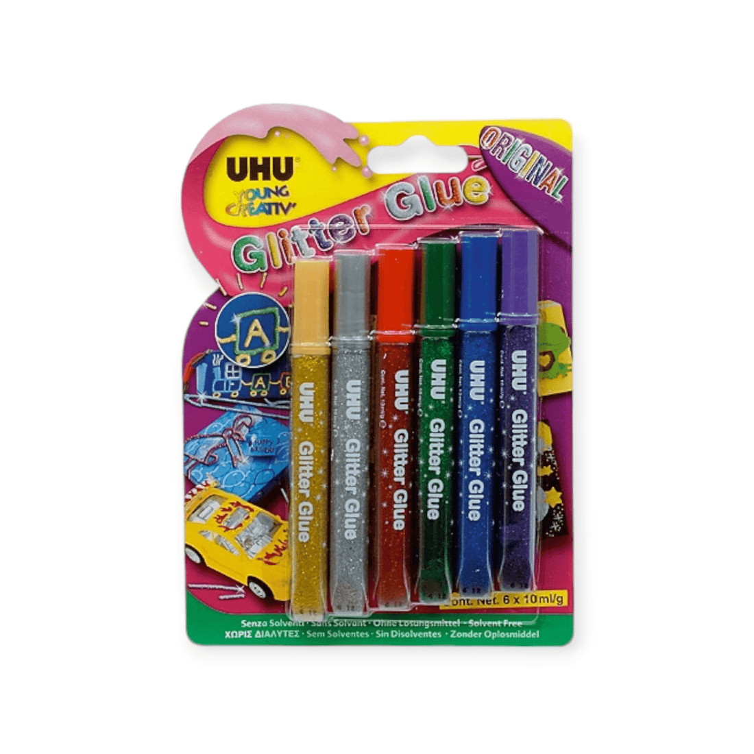 UHU Glitter Glue Original 6 Stück - Siliblu Boutique &amp; Atelier