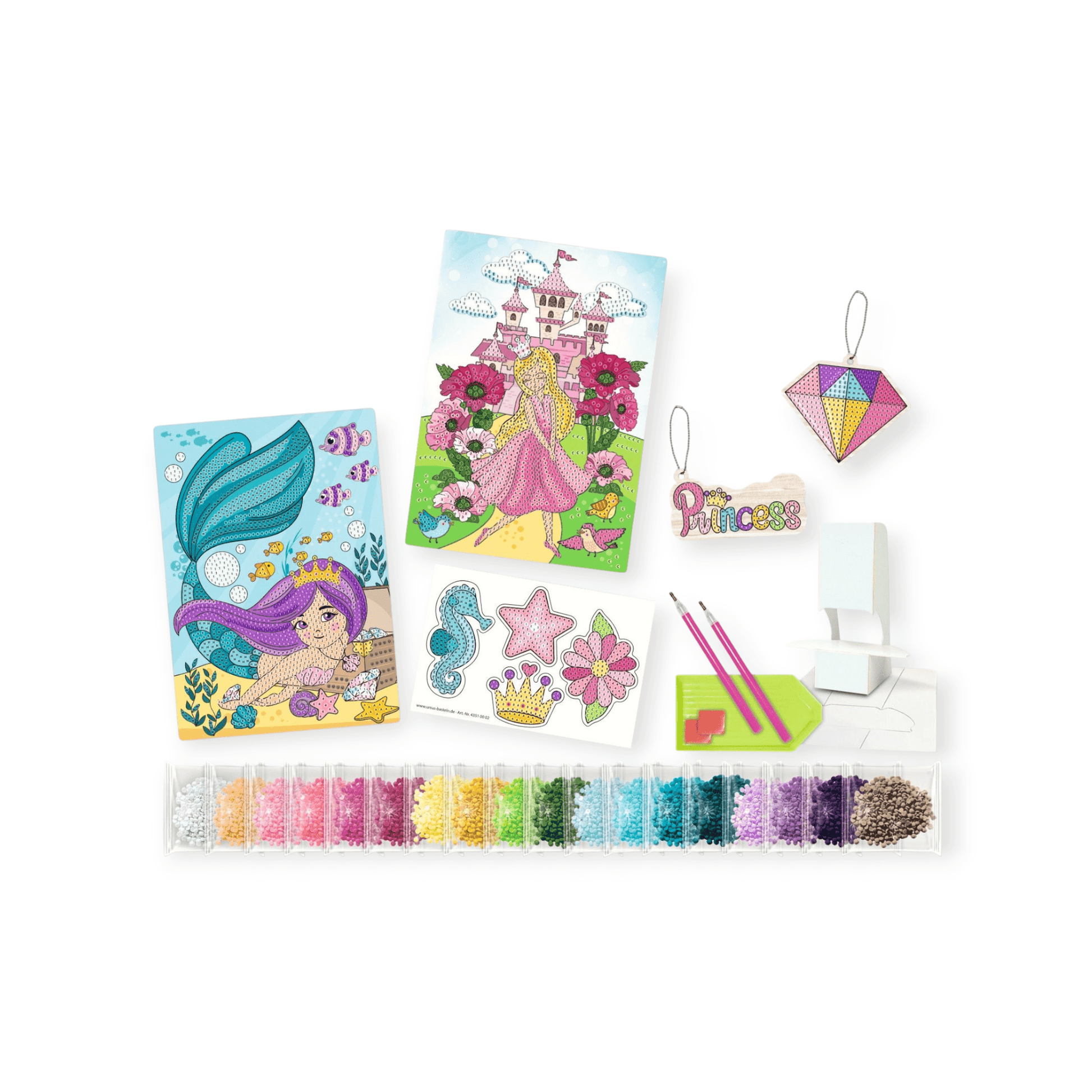 URSUS Diamond Painting Karten / Anhänger Prinzessin - Siliblu Boutique & Atelier