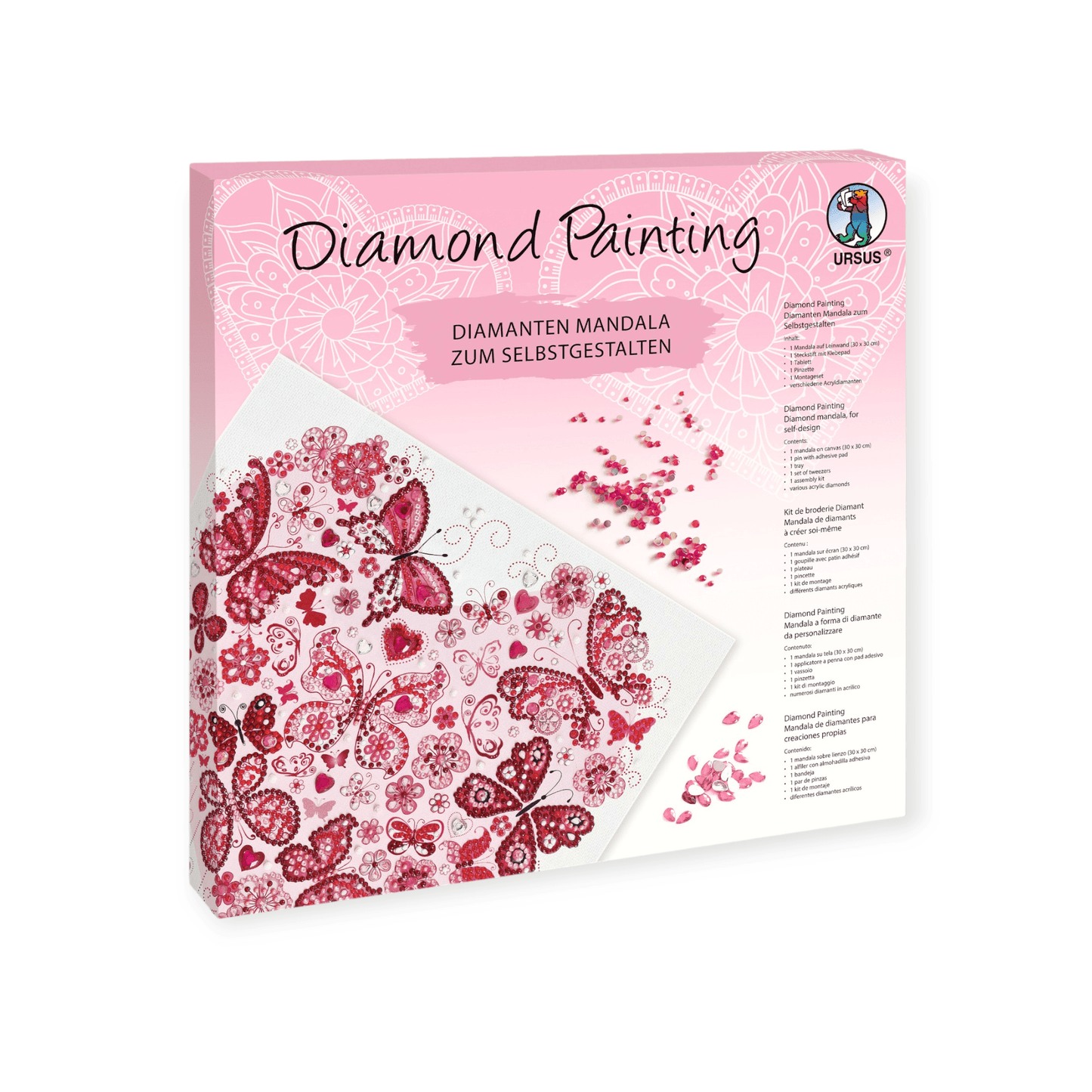 URSUS Diamond Painting Mandala Set Schmetterlinge - Siliblu Boutique & Atelier