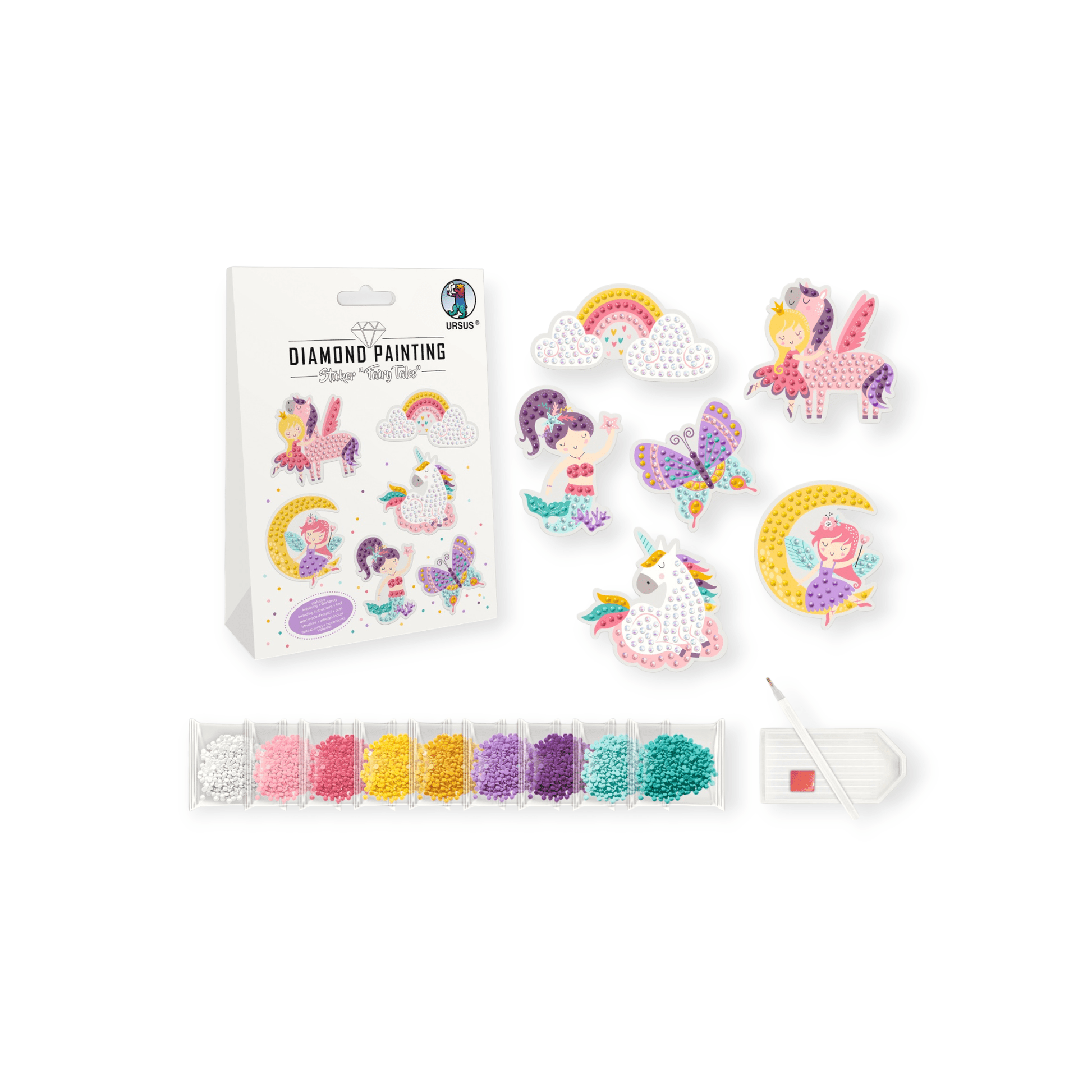URSUS Diamond Painting Sticker "Fairy Tales" 6 Sticker - Siliblu Boutique & Atelier