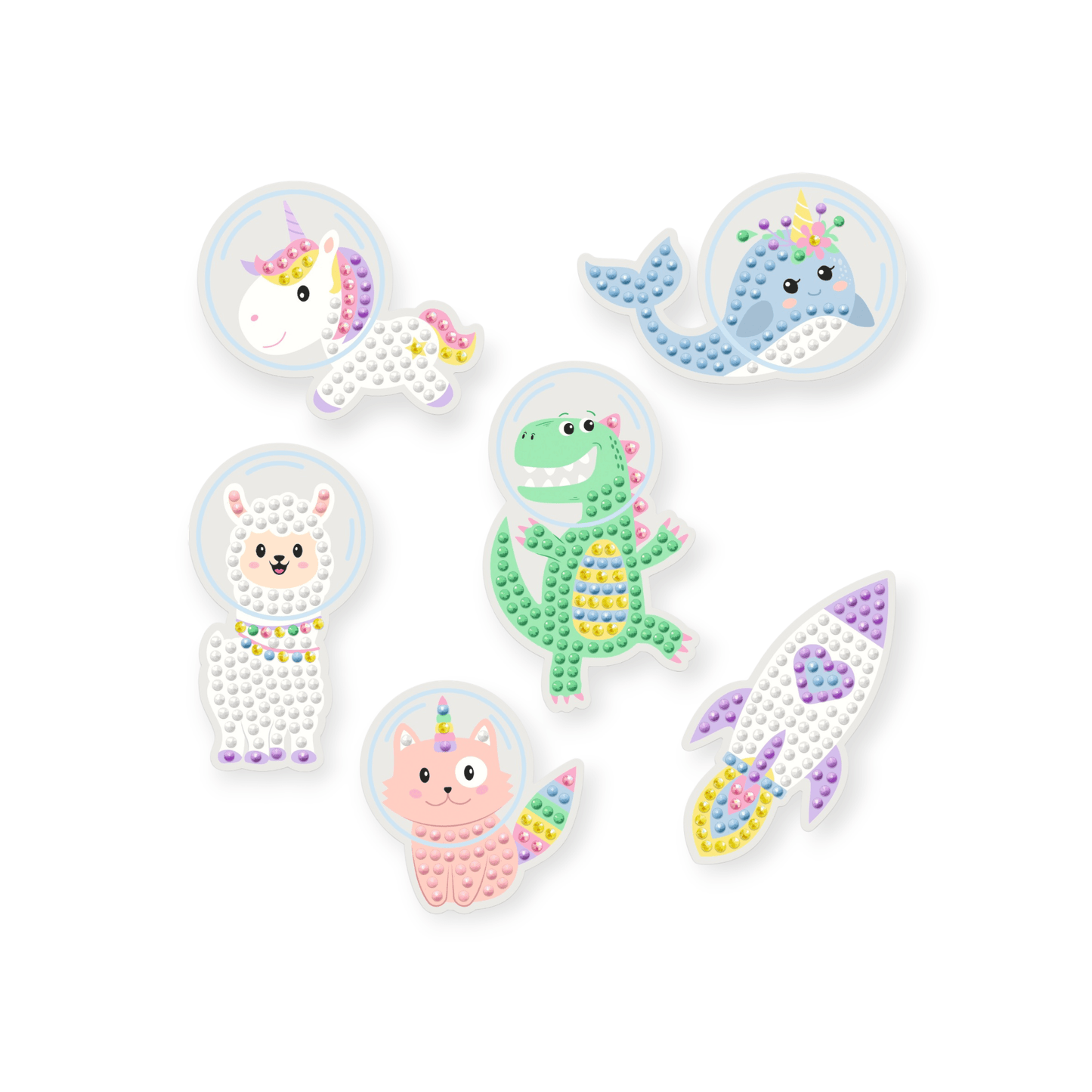 URSUS Diamond Painting Sticker "Way to the stars" 6 Sticker - Siliblu Boutique & Atelier