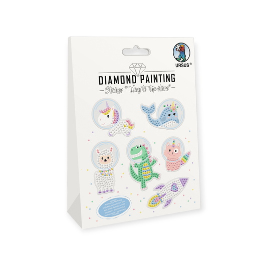 URSUS Diamond Painting Sticker "Way to the stars" 6 Sticker - Siliblu Boutique & Atelier