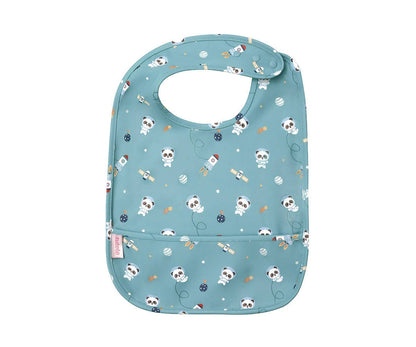 Wasserdichter Latz - Pandas im Weltraum - Siliblu Boutique &amp; Atelier