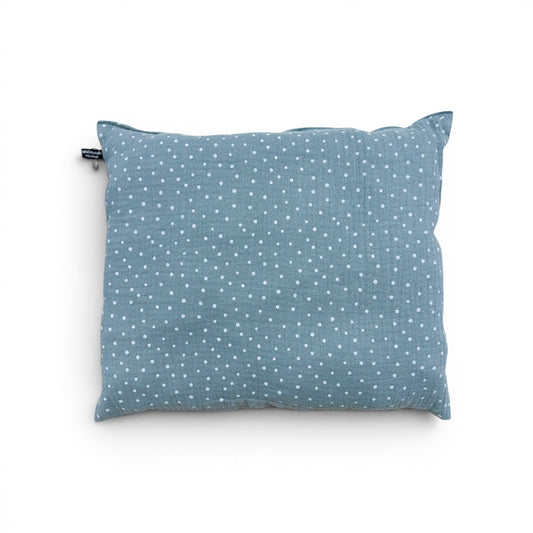 Wollreich Kissen mit Schafswollkügeli Mint - gepunktet - Siliblu Boutique & Atelier