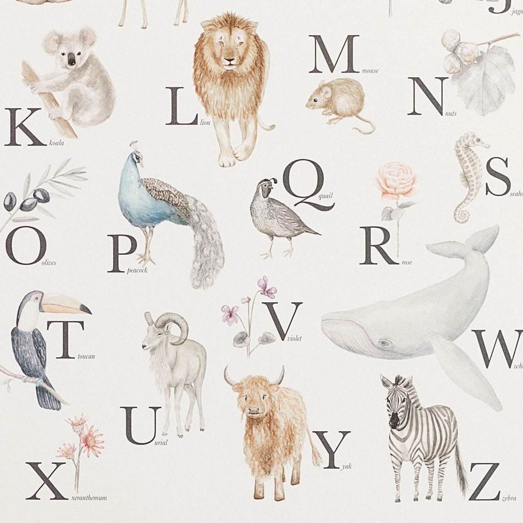 Cam Cam Copenhagen Alphabet- Poster "Tiere" - Siliblu Boutique & Atelier