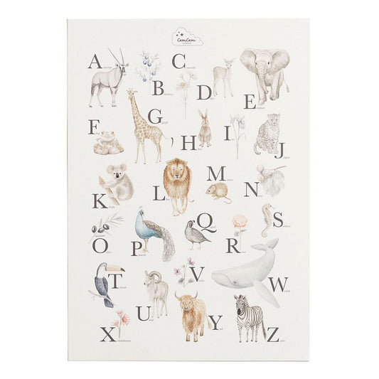 Cam Cam Copenhagen Alphabet- Poster "Tiere" - Siliblu Boutique & Atelier