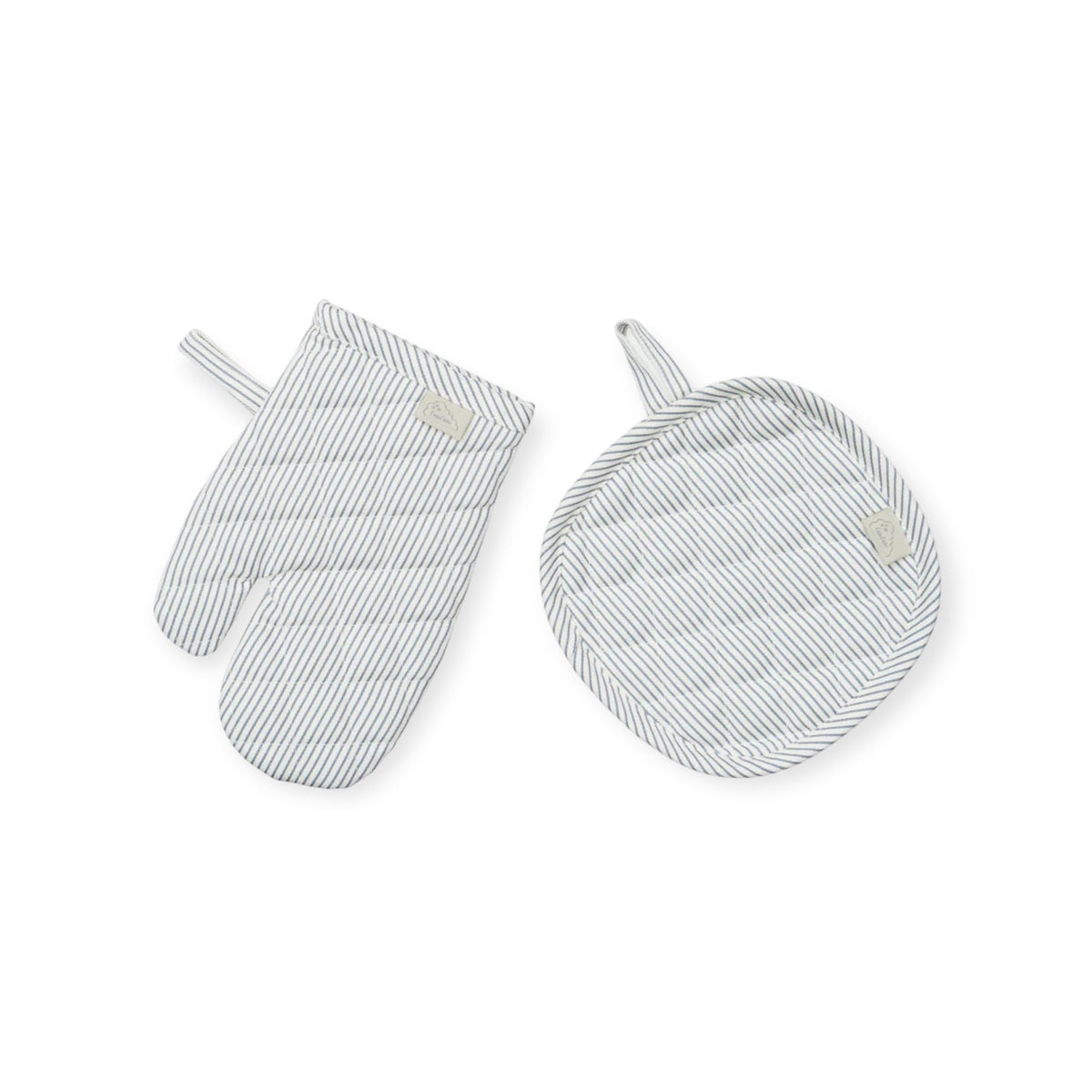 Cam Cam Copenhagen Kinderkochhandschuh und Topflappen "Classic Stripes Blue" - Siliblu Boutique &amp; Atelier