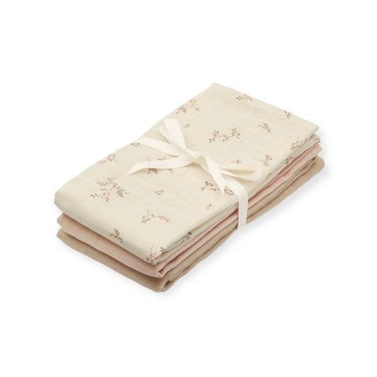 Cam Cam Copenhagen Musselinmulltücher 3er- Set "Ashley/ Coral/ Latte" - Siliblu Boutique & Atelier