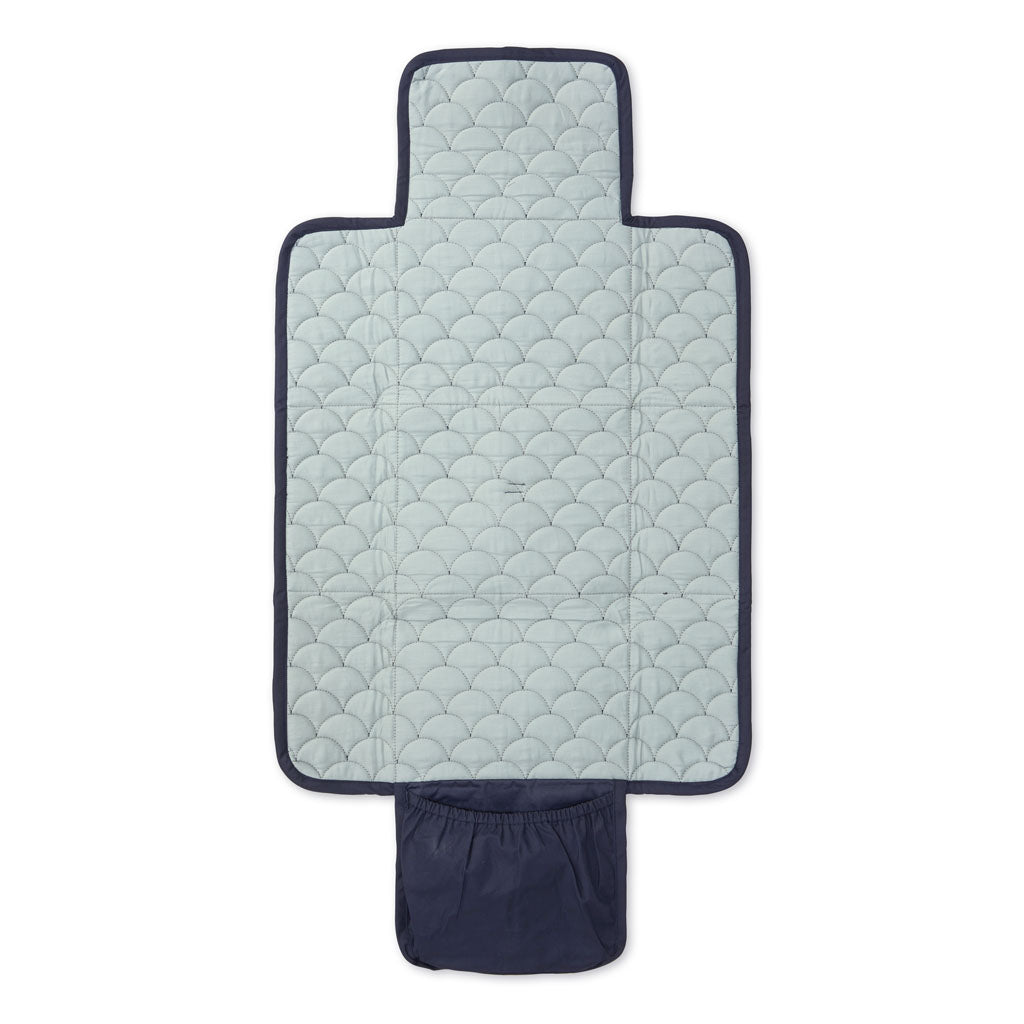 Cam Cam Copenhagen "Wickelunterlage" Braun &amp; Navy - Siliblu Boutique &amp; Atelier