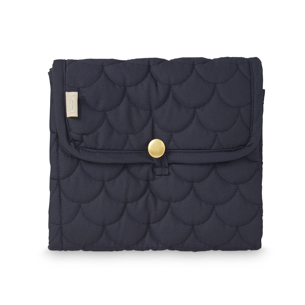 Cam Cam Copenhagen "Wickelunterlage" Braun &amp; Navy - Siliblu Boutique &amp; Atelier