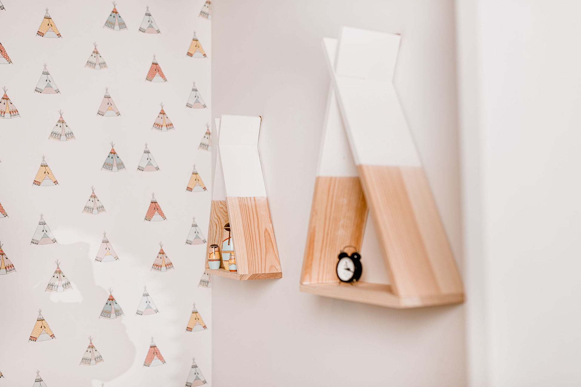 CHILDHOME Wandregal Tipi natur- weiss - Siliblu Boutique & Atelier