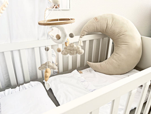 Halb-Mond Kissen / Still- und Stützkissen "samt" - Siliblu Boutique & Atelier