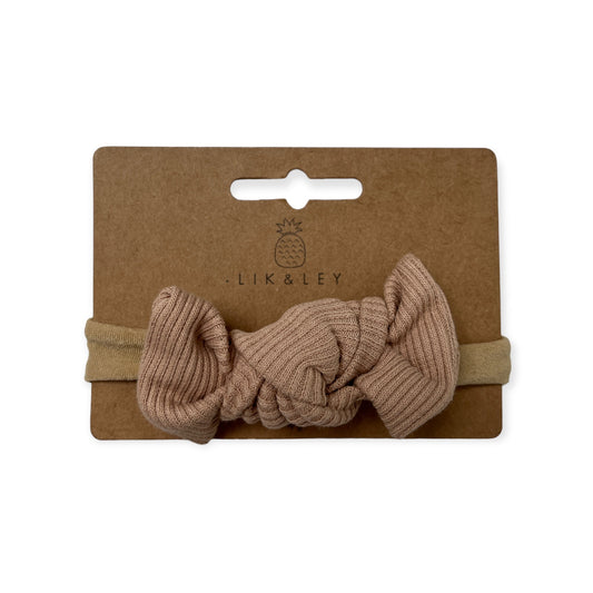 Neyla Bow Band "Warm Beige" - Siliblu Boutique & Atelier