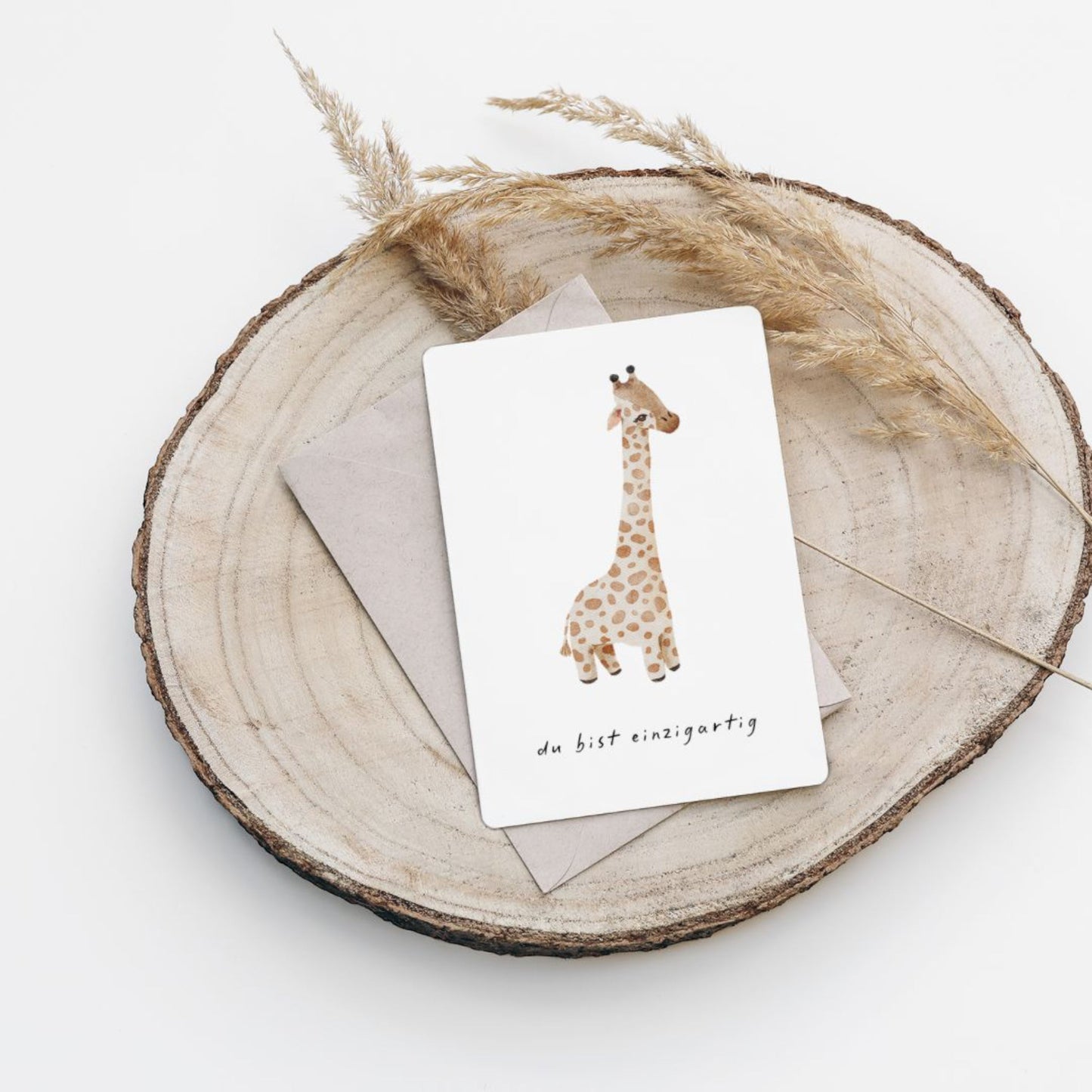 Postkarte Giraffe "Du bist einzigartig" - Siliblu Boutique & Atelier