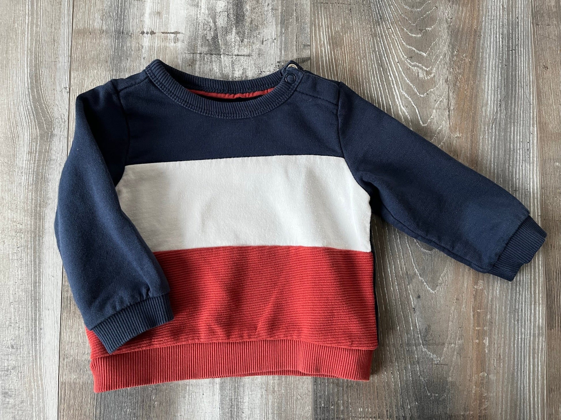 Pullover 3-farbig C&A Gr. 68 "Second Hand" - Siliblu Boutique & Atelier