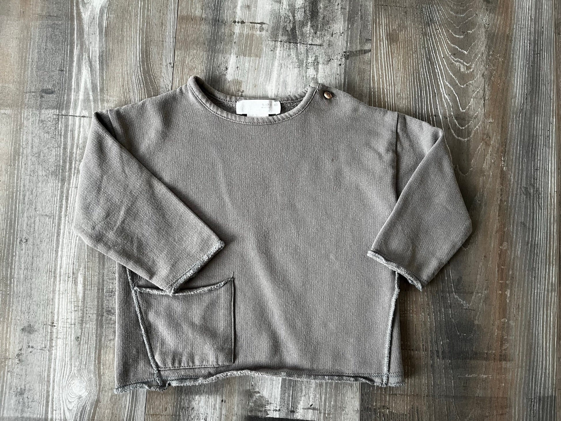 Pullover Grey Stone Wash Zara Gr.80 "Second Hand" - Siliblu Boutique & Atelier