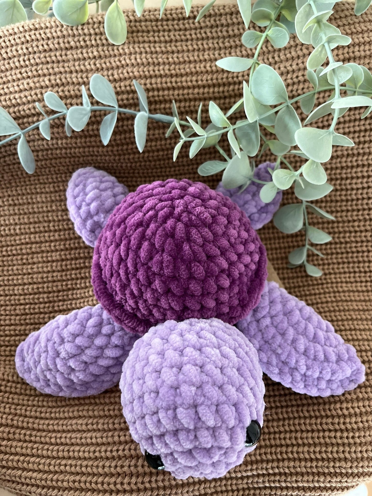 Schildkröte Momo Lila - Dunkelviolett "gross" - Siliblu Boutique & Atelier